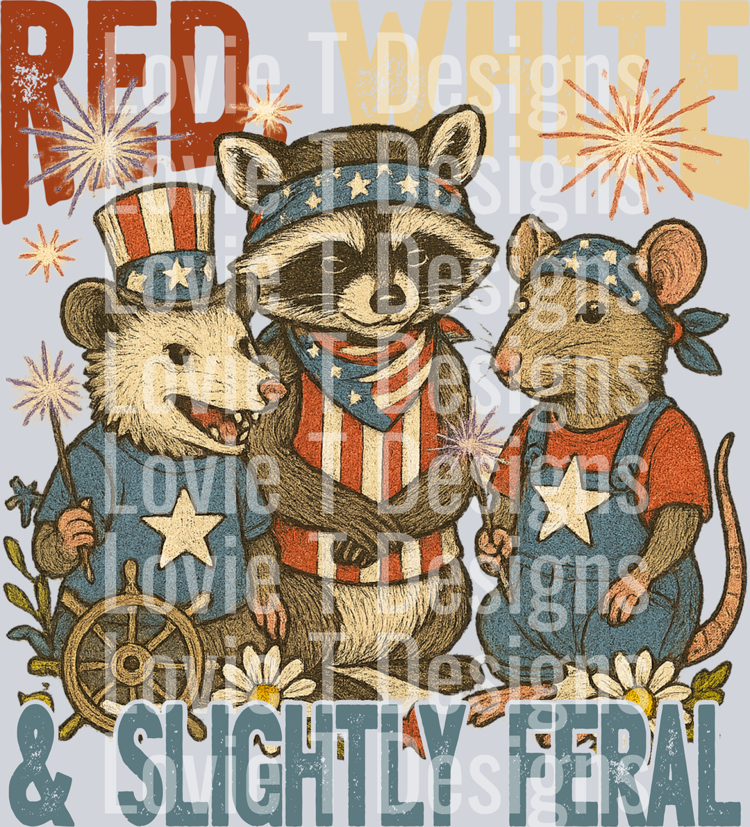 Red White Slightly Feral