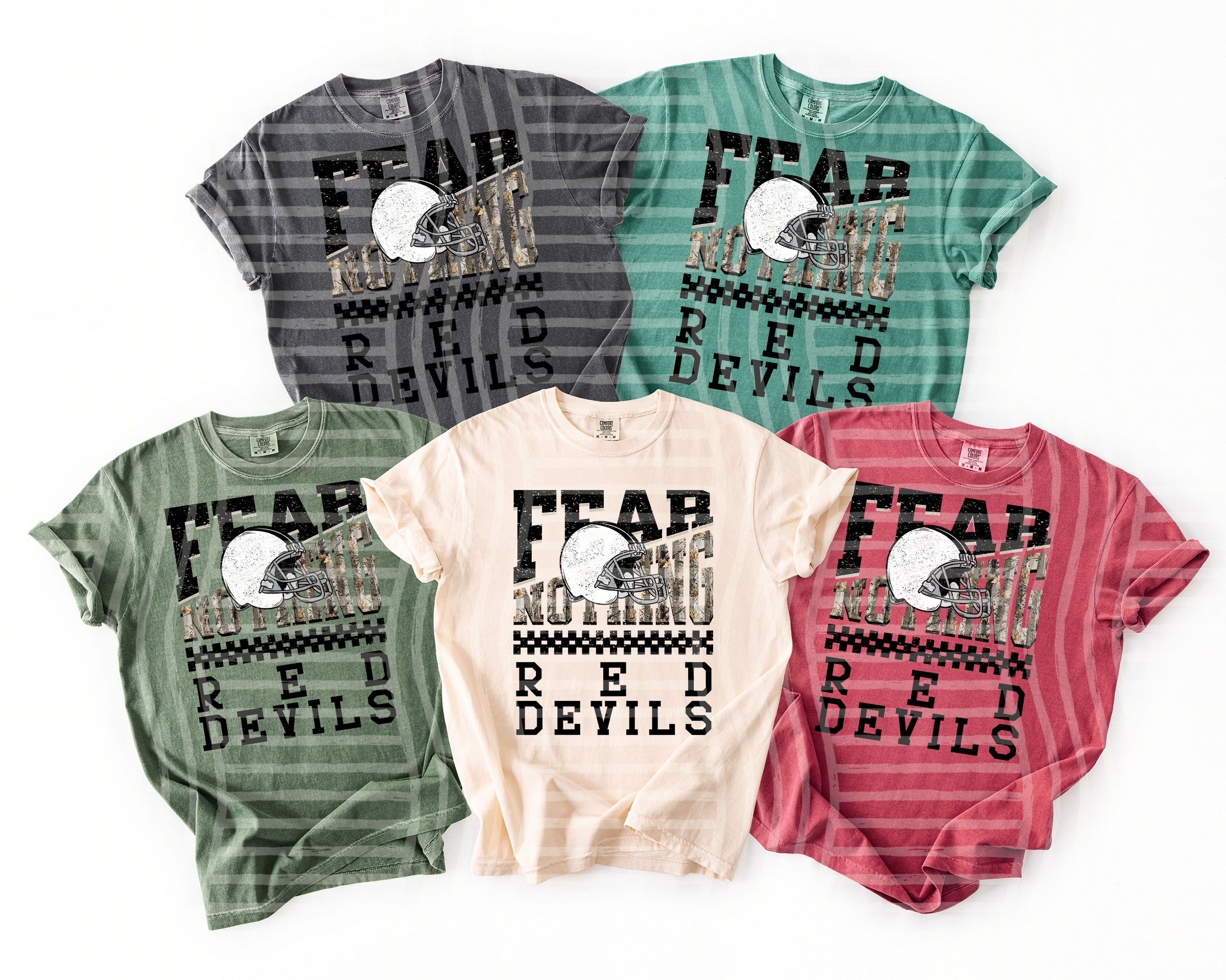 Fear Nothing Mascots Red Devils design