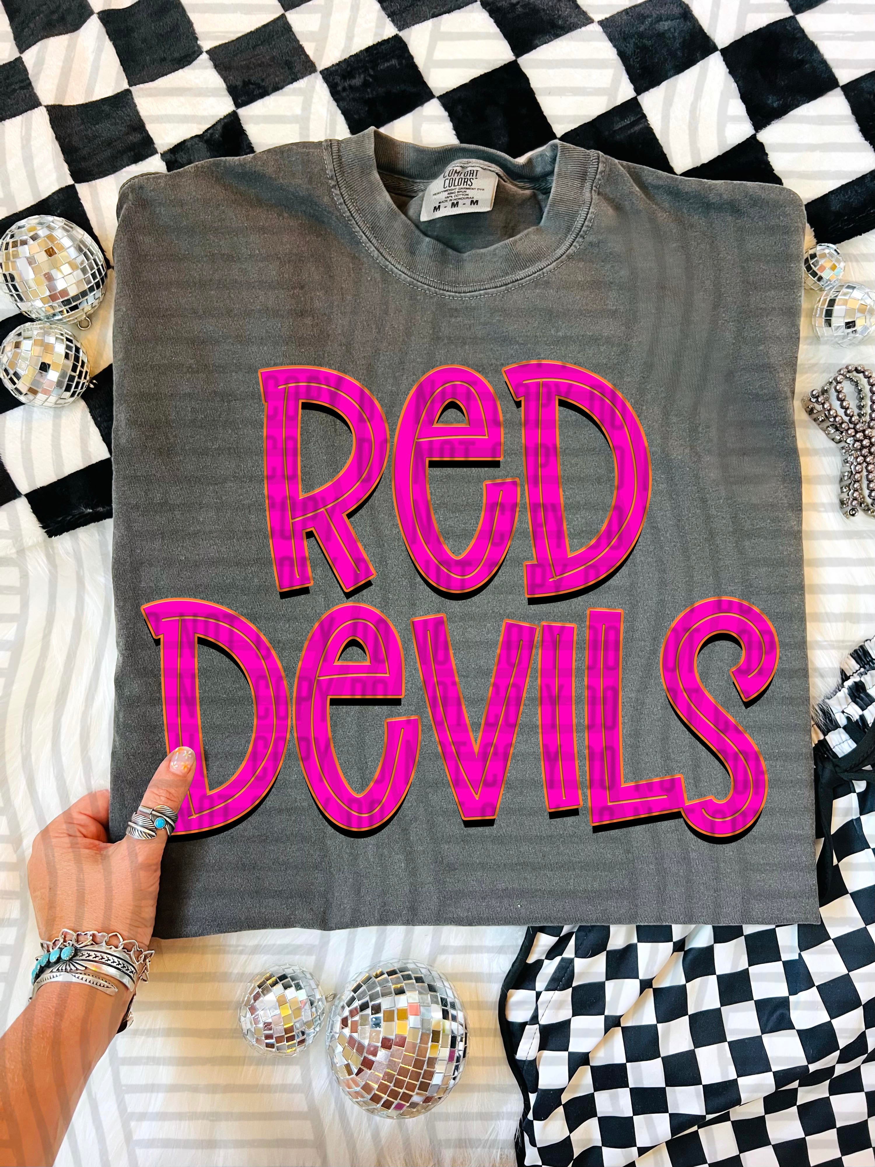 Pink Punch Red Devils design