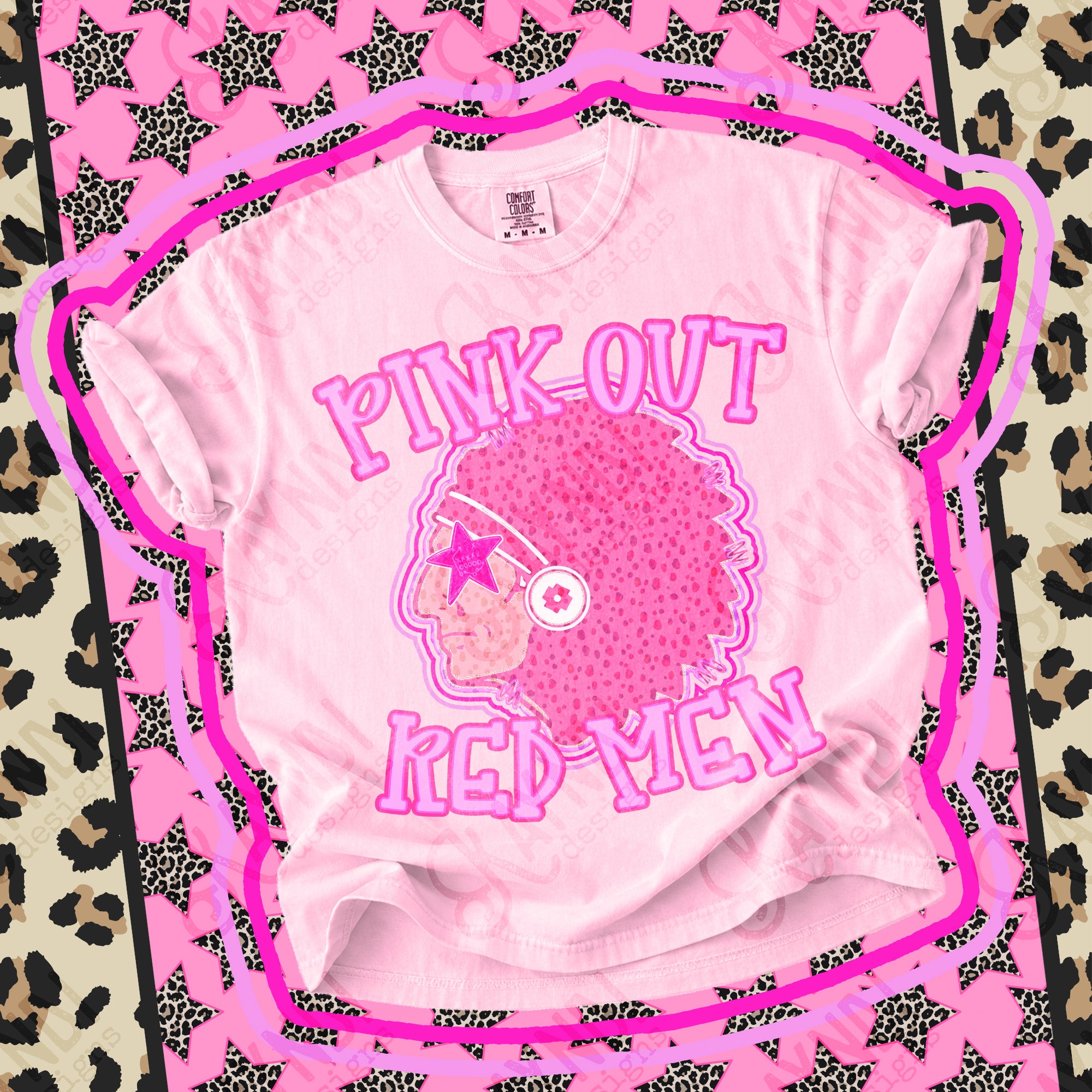 Pink Out Mascots Red Men 3 mockup
