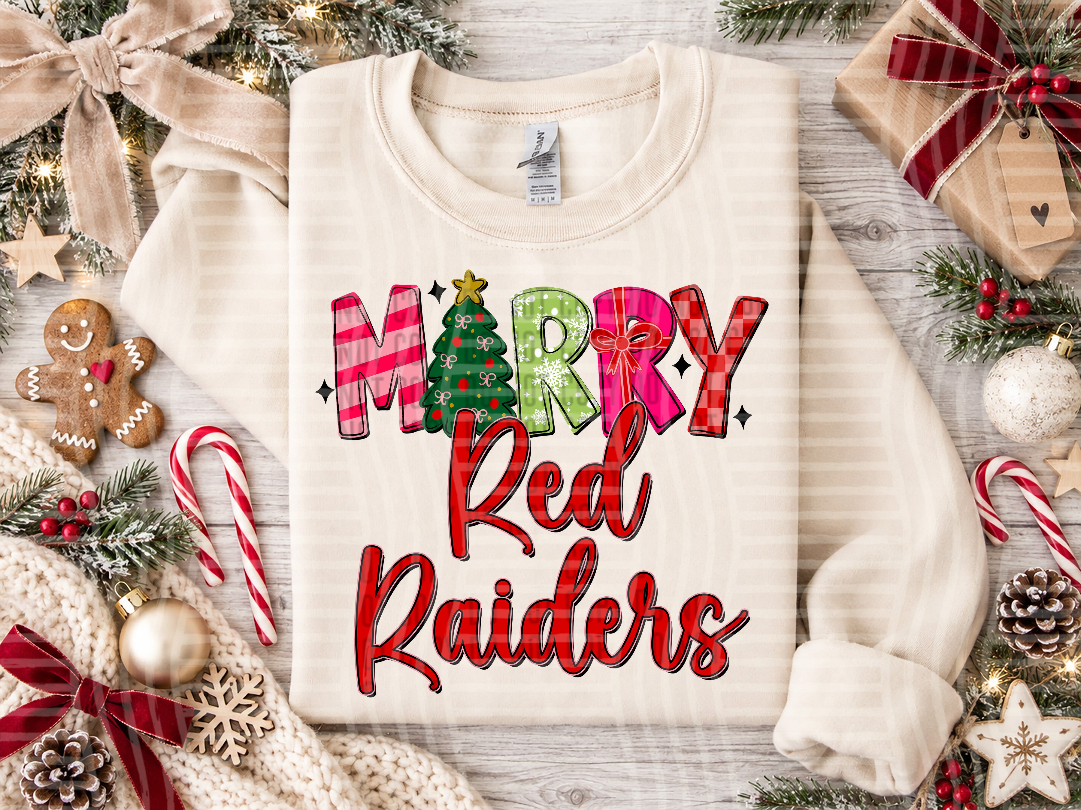 Merry Mascots Red Raiders design
