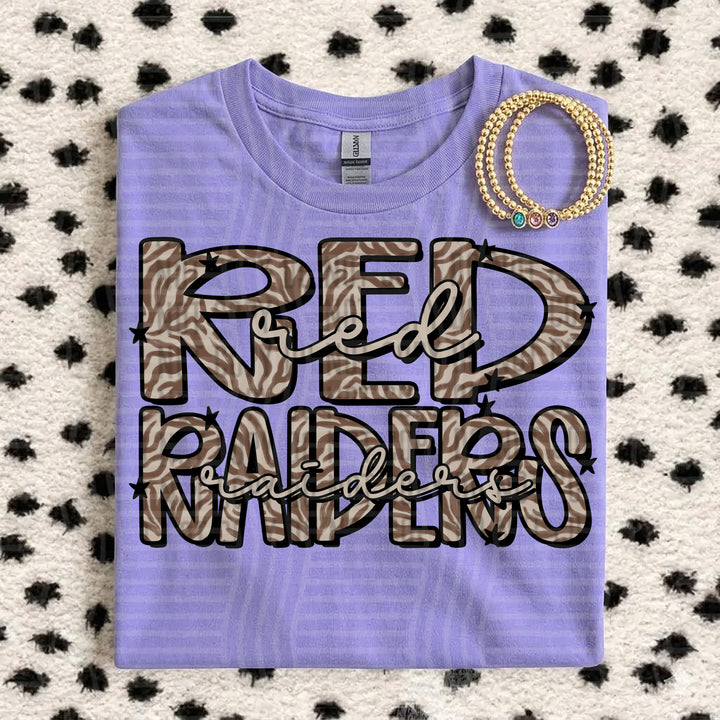 Red Raiders Zebra Mascots DTF transfer