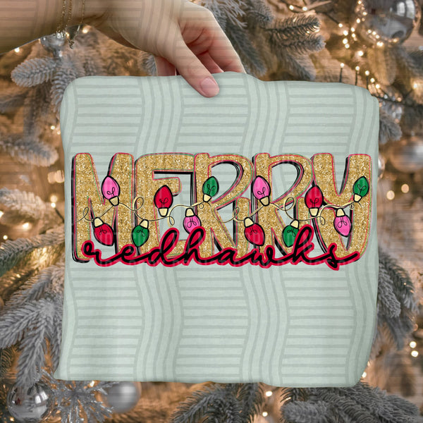 Merry Lights Mascots Redhawks design