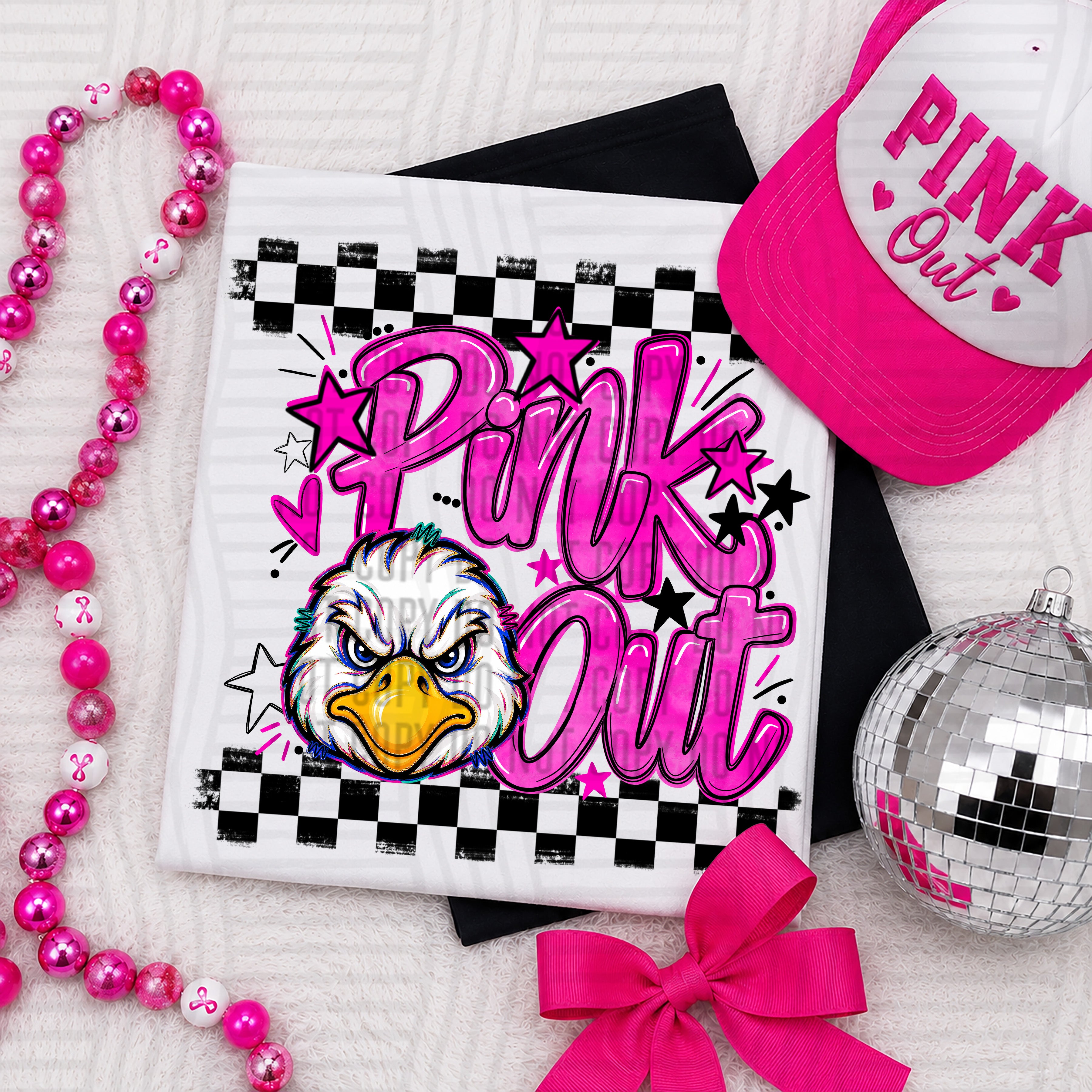 Pink Out Mascots CC Ricebirds design