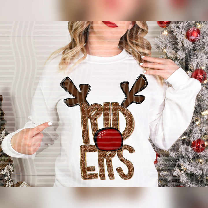 Riders Deer Antler Mascots DTF transfer