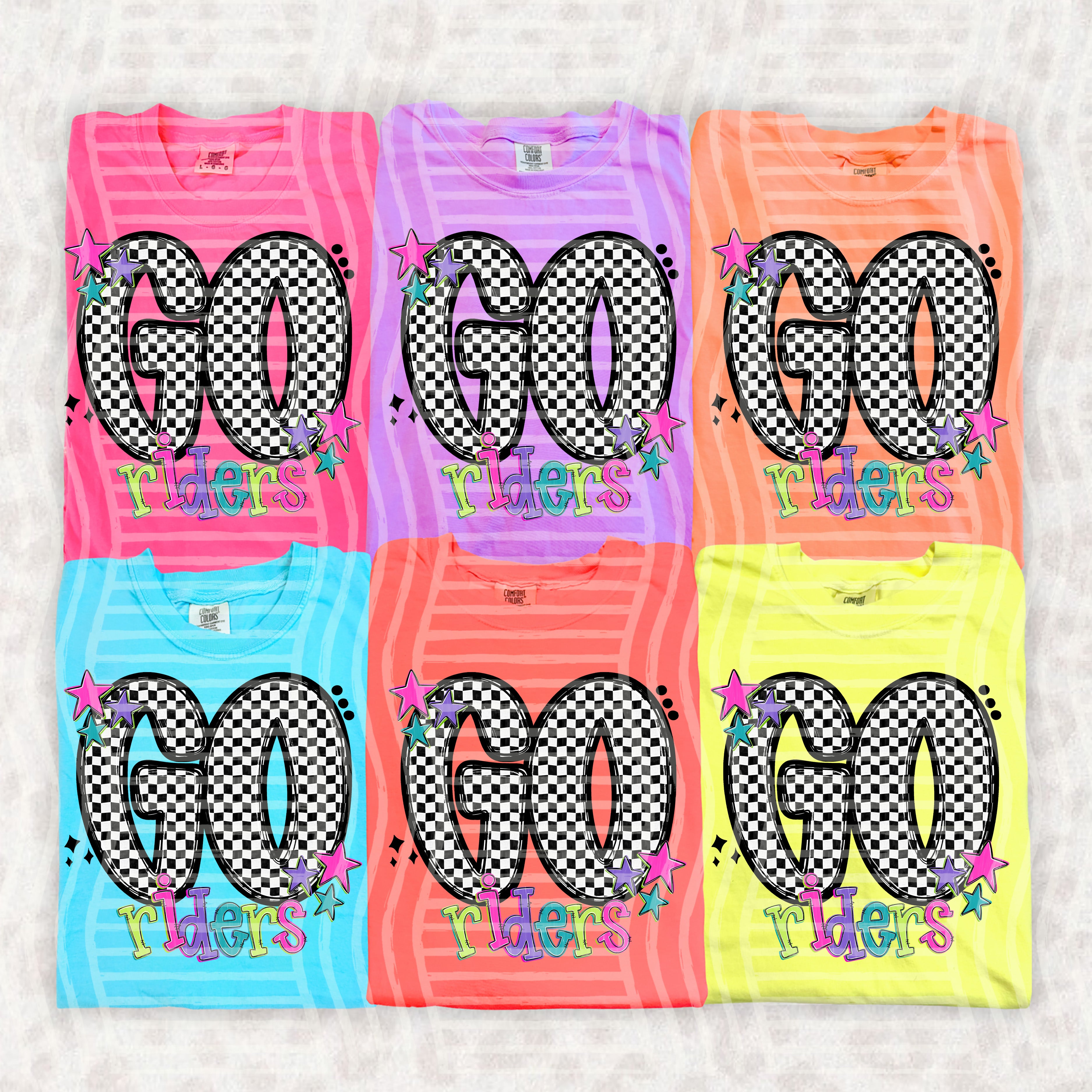 Go Checker Neons Mascots Riders design