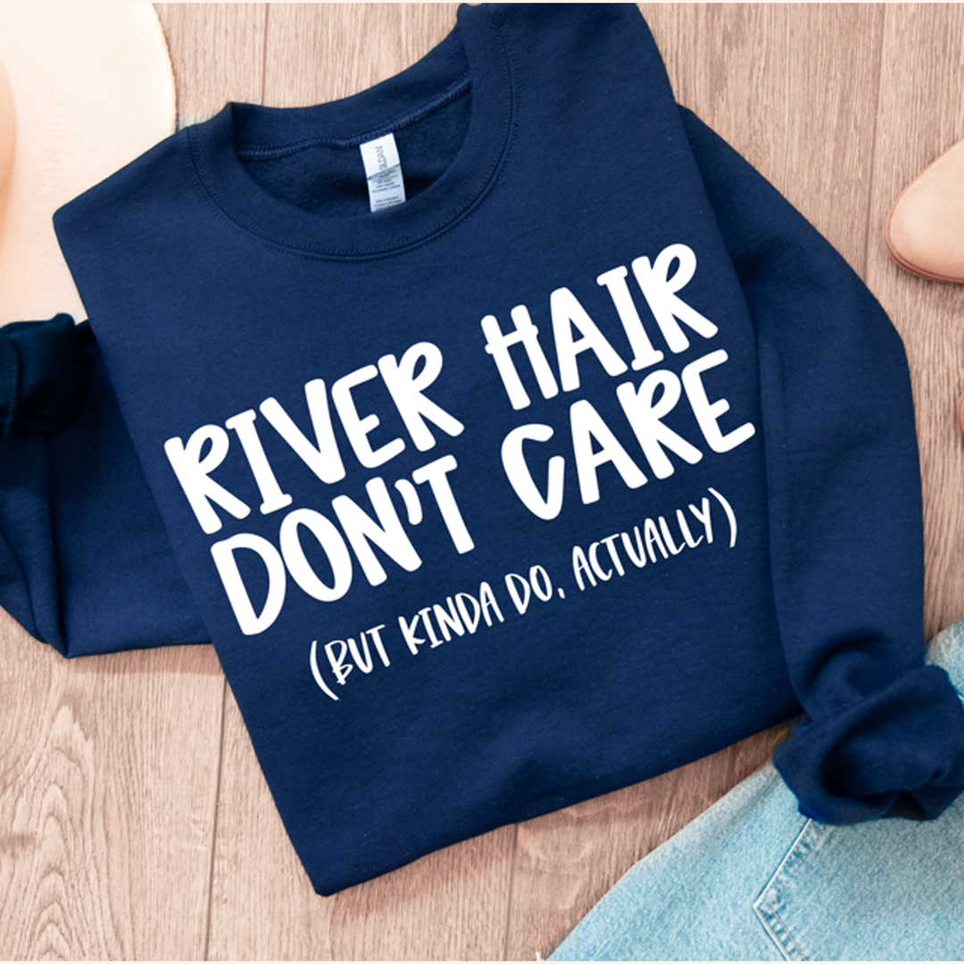 River Hair White – DTF Transfer