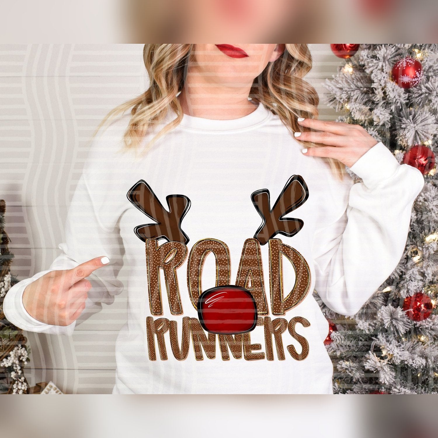 Deer Antler Mascots Roadrunners design