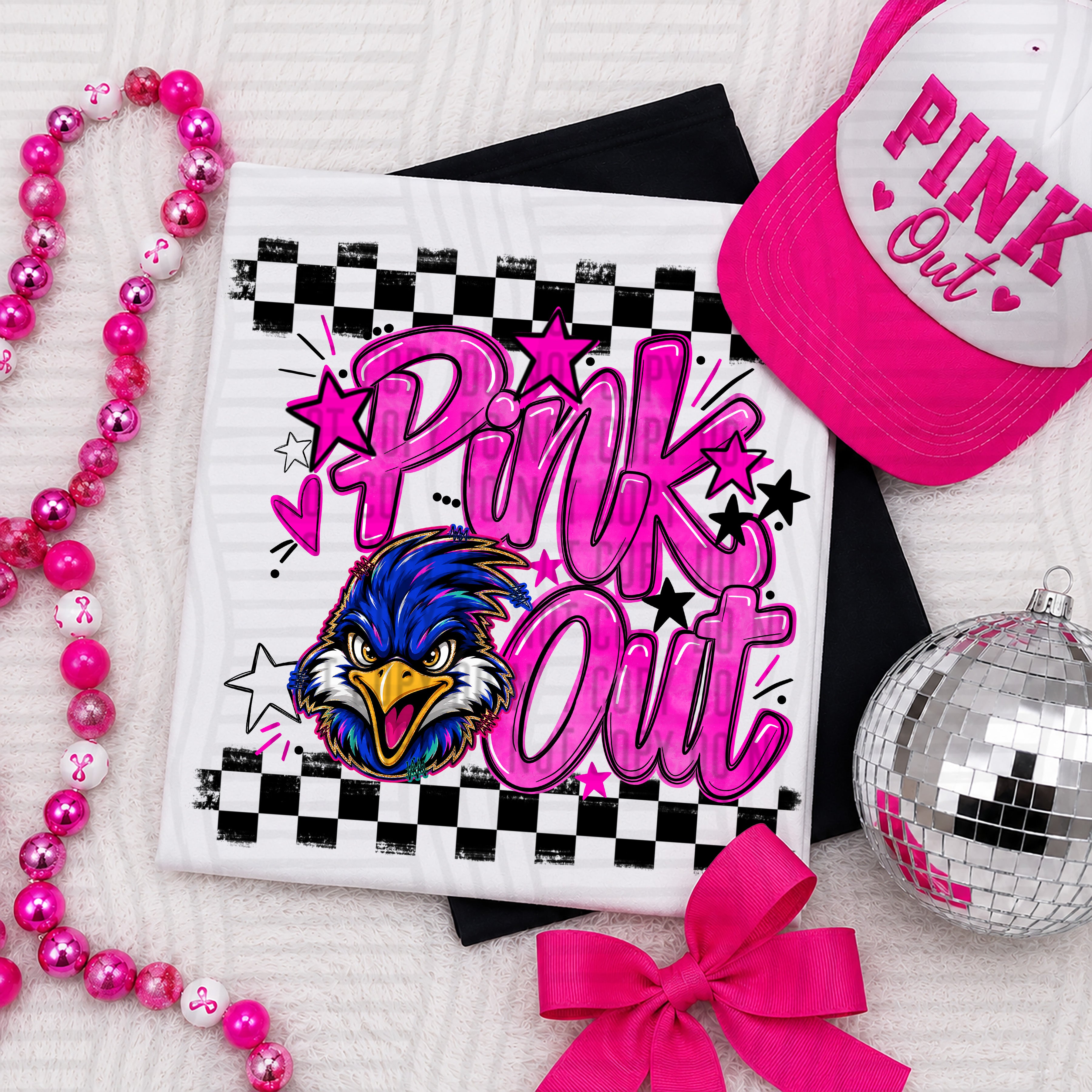 Pink Out Mascots CC Roadrunners design