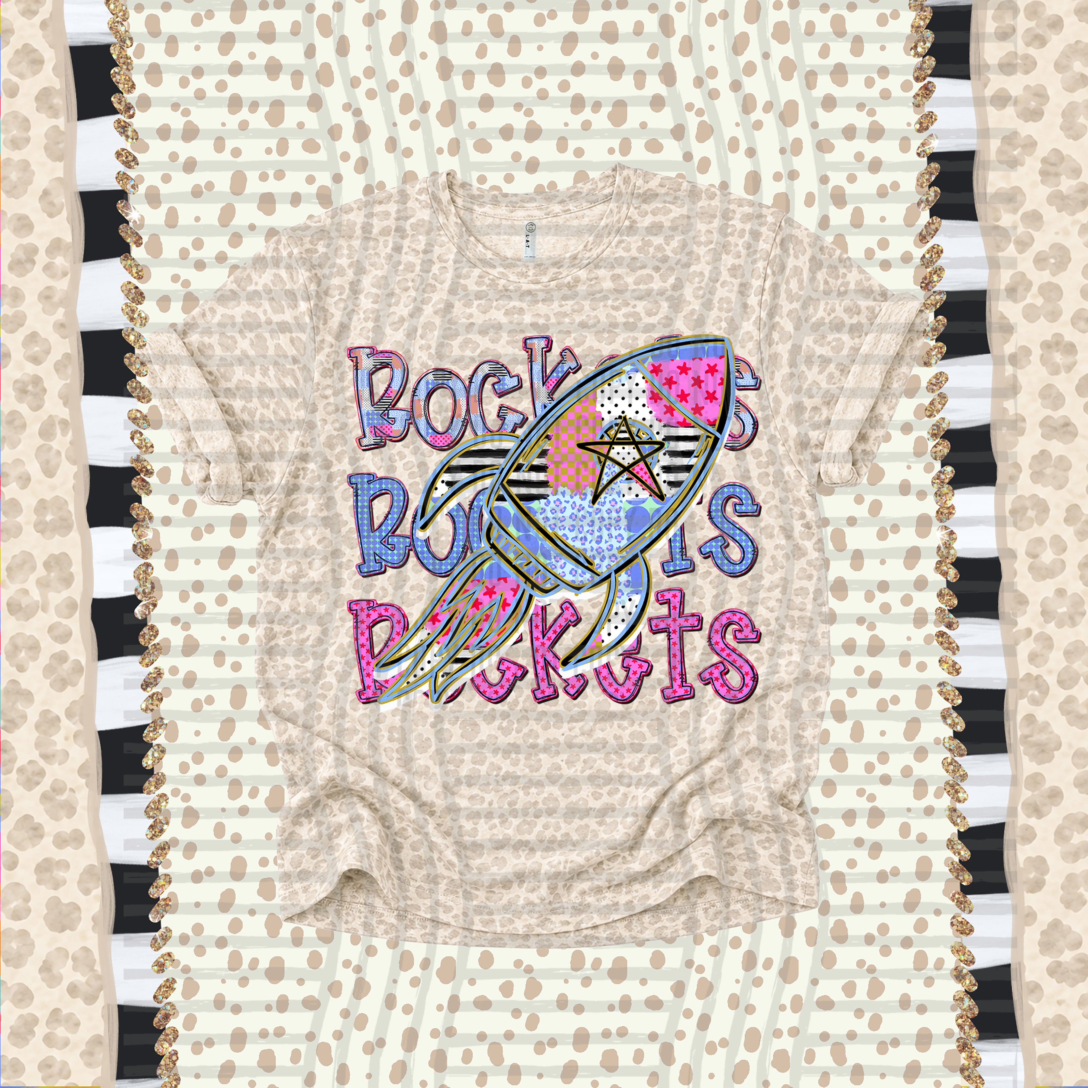 Dolly Doodle Mascots Rockets design