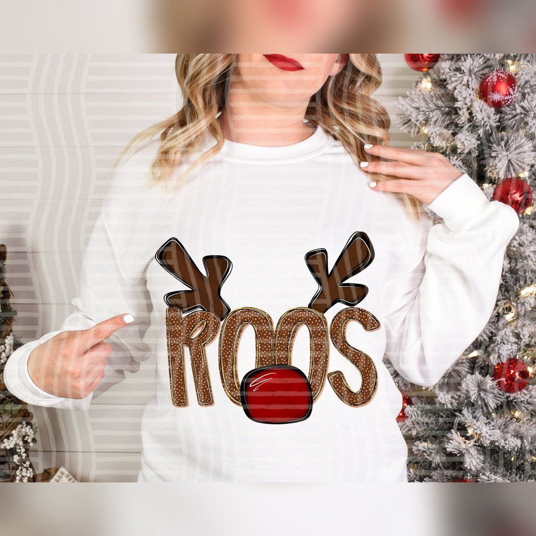 Roos Deer Antler Mascots DTF transfer