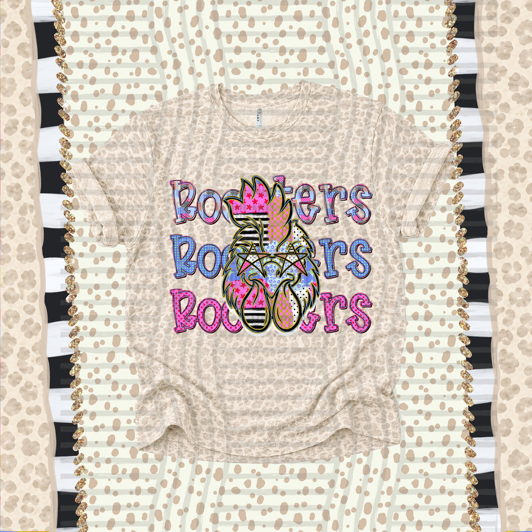 Roosters Dolly Doodle mascot DTF transfer