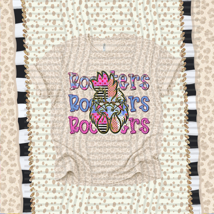 Roosters Dolly Doodle mascot DTF transfer