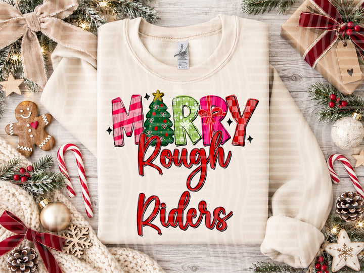 Rough Riders Merry mascot DTF transfer