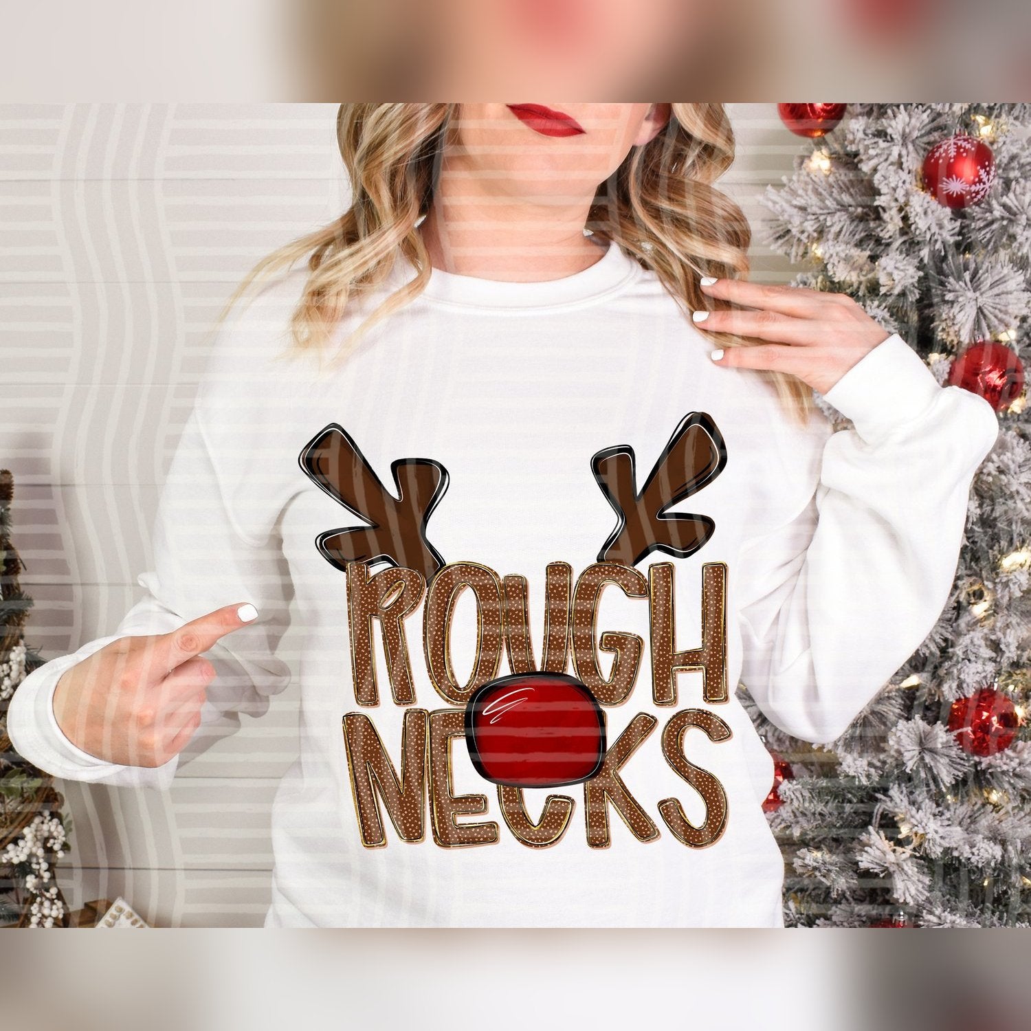 Deer Antler Mascots Roughnecks design