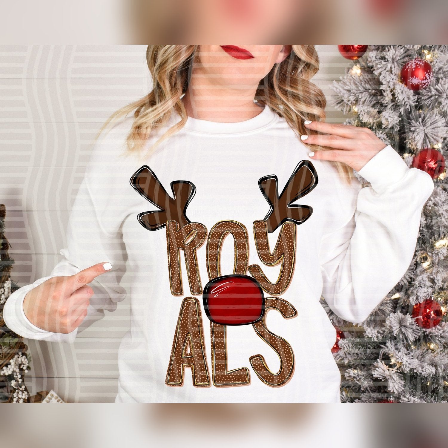 Deer Antler Mascots Royals design