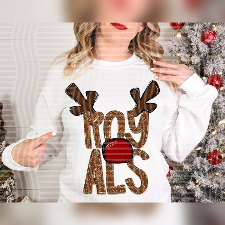 Royals Deer Antler Mascots DTF transfer