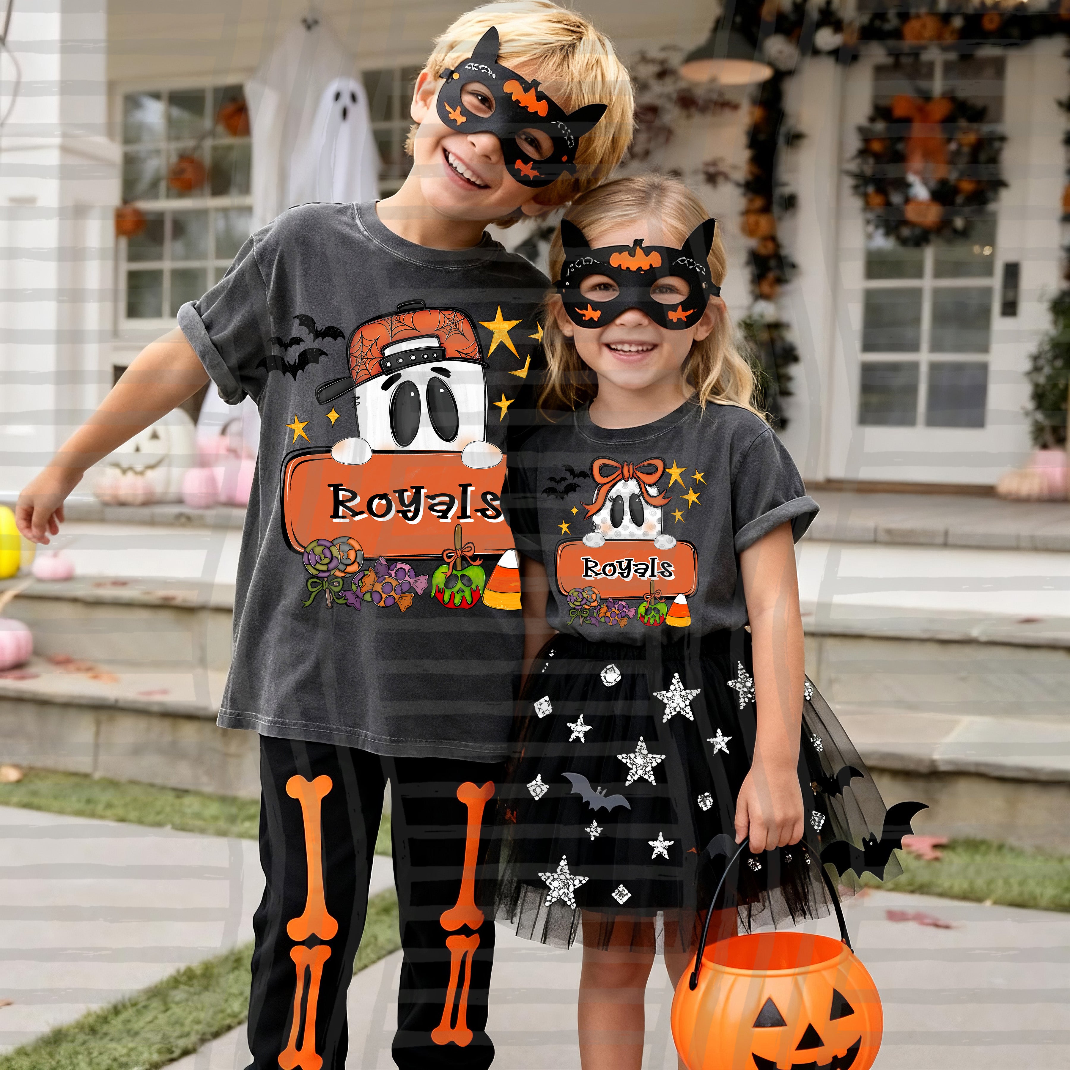 Halloween Frames Mascots Royals design