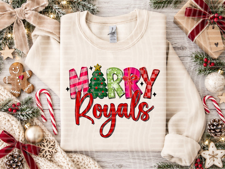 Royals Merry mascot DTF transfer