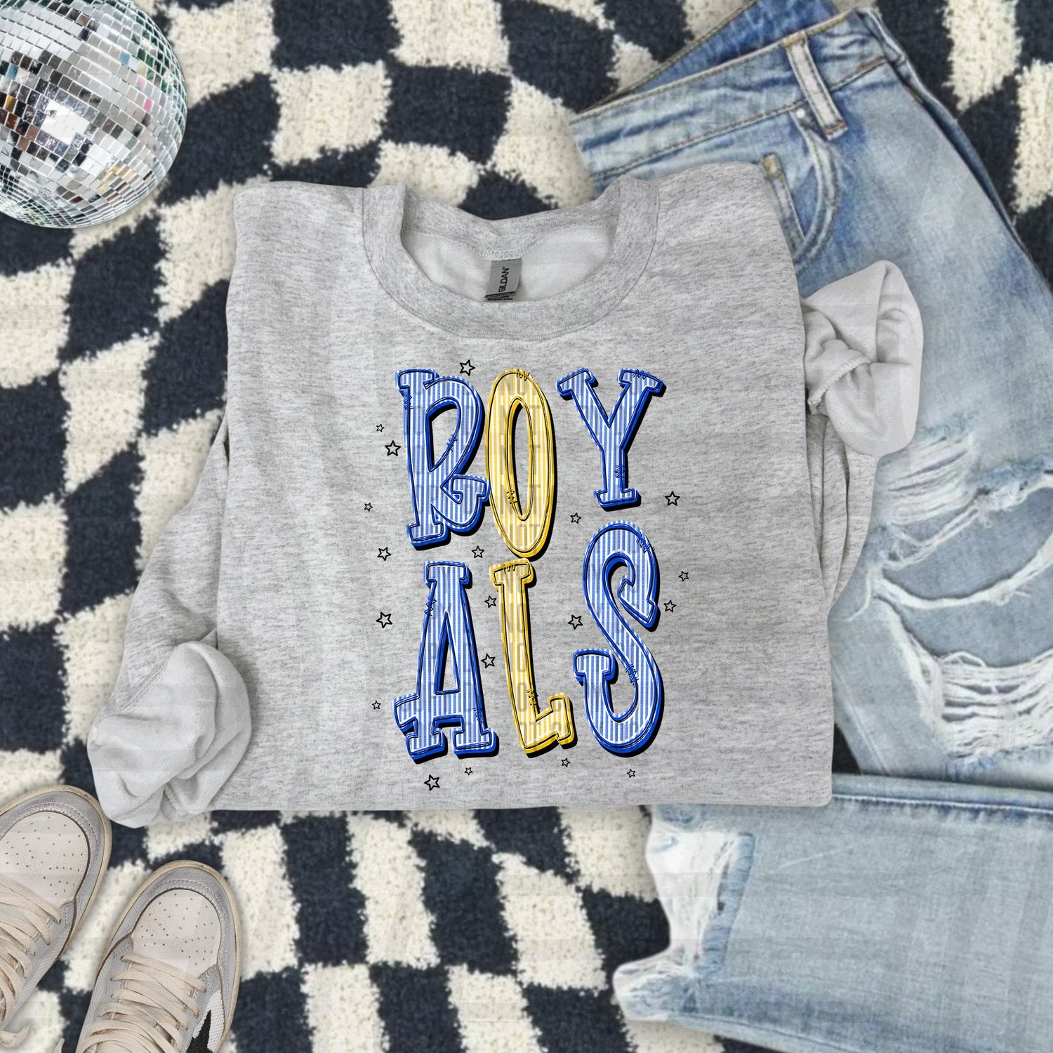 Seersucker Chic Two Color Mascots Royals design