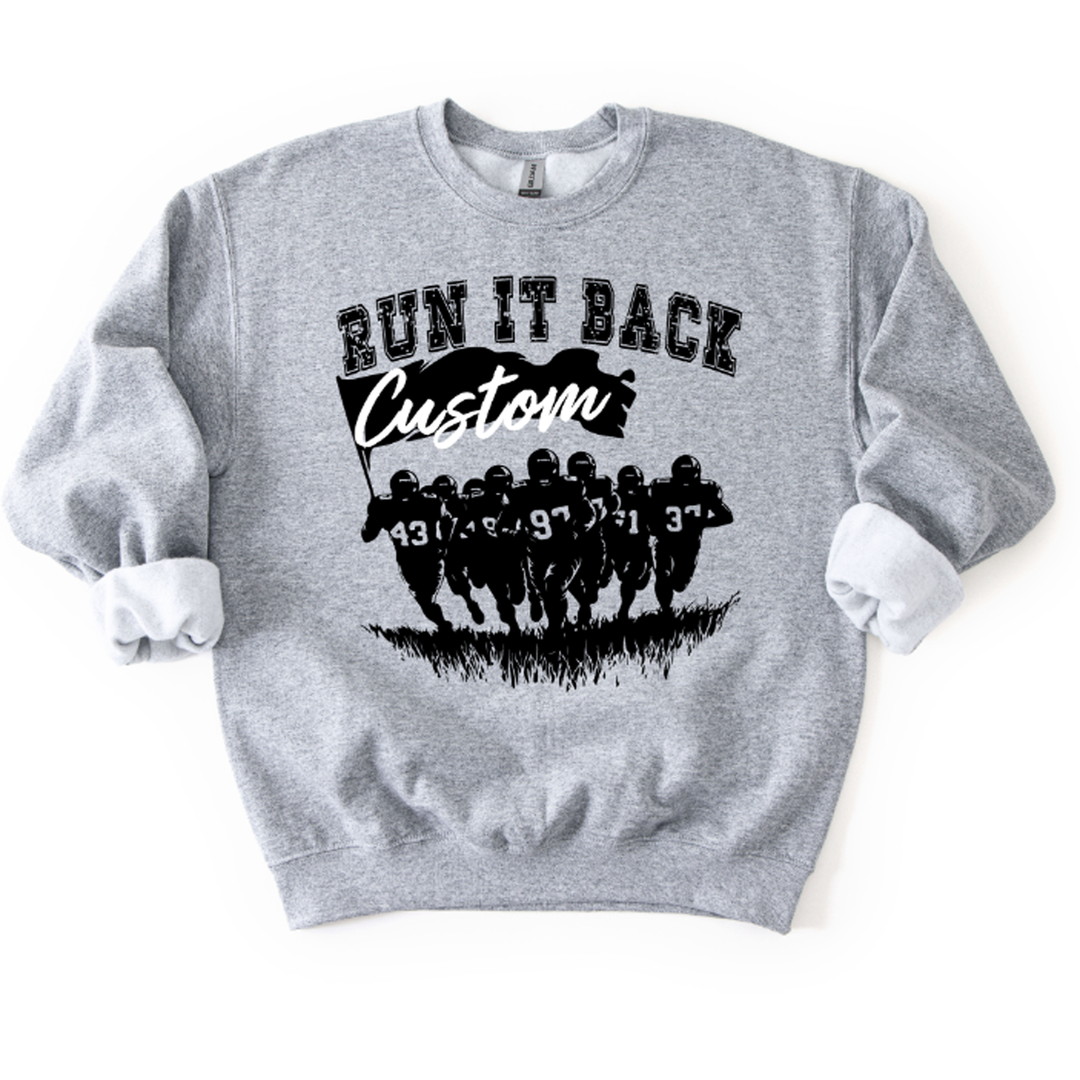 Run It Back Custom Team Name Custom Color Custom Number – DTF Transfer