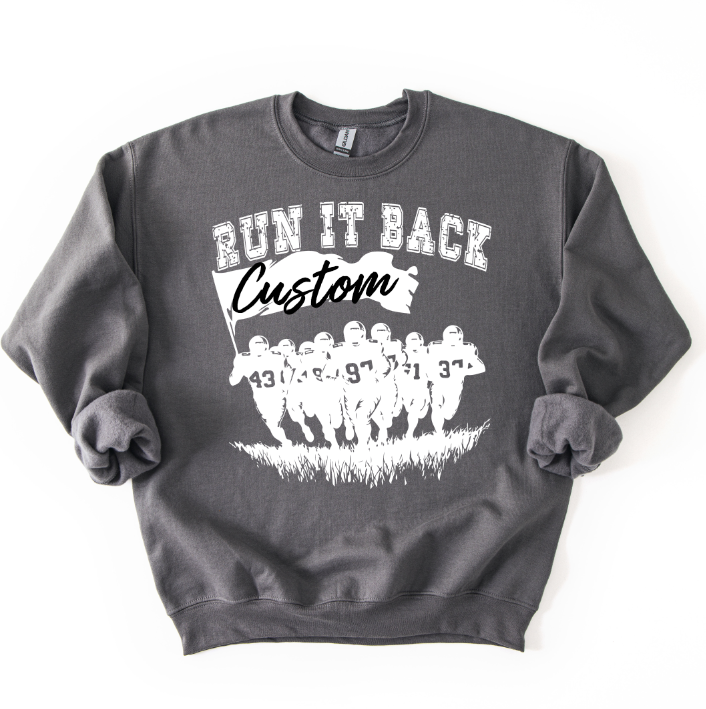 RUN IT BACK   CUSTOM TEAM NAME   CUSTOM COLOR   CUSTOM NUMBER