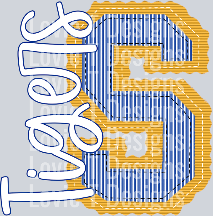 S TIGERS YELLOW BASE ROYAL TOP PREPSTER