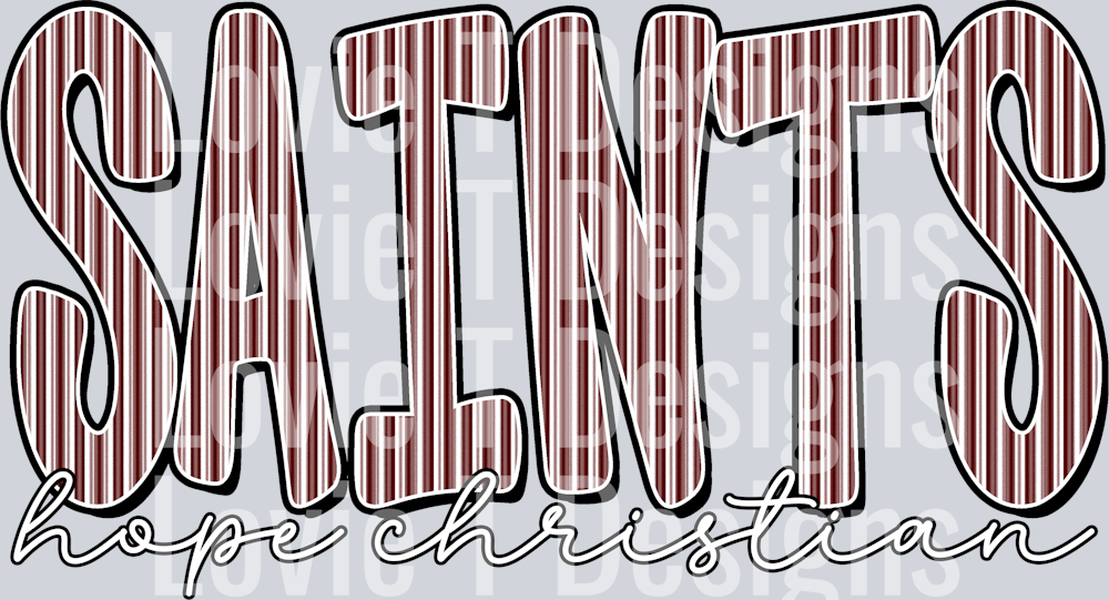 SAINTS HOPE CHRISTIAN MAROON SEESUCKER