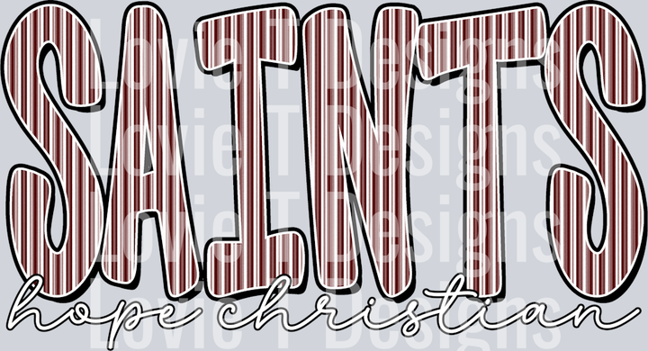SAINTS HOPE CHRISTIAN MAROON SEESUCKER