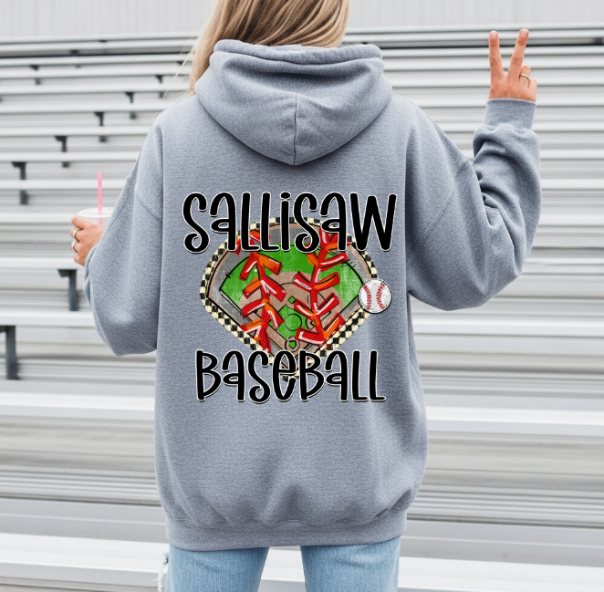 SALLISAW BASEBALL LACES FIELD ORANGE