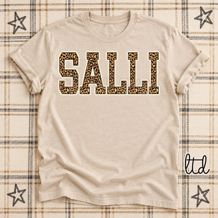 Salli Dark Leopard Mascots DTF transfer