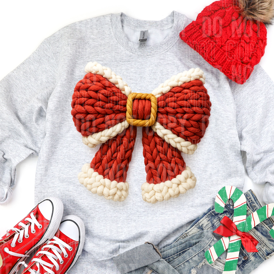 SANTA CHRISTMAS BOW