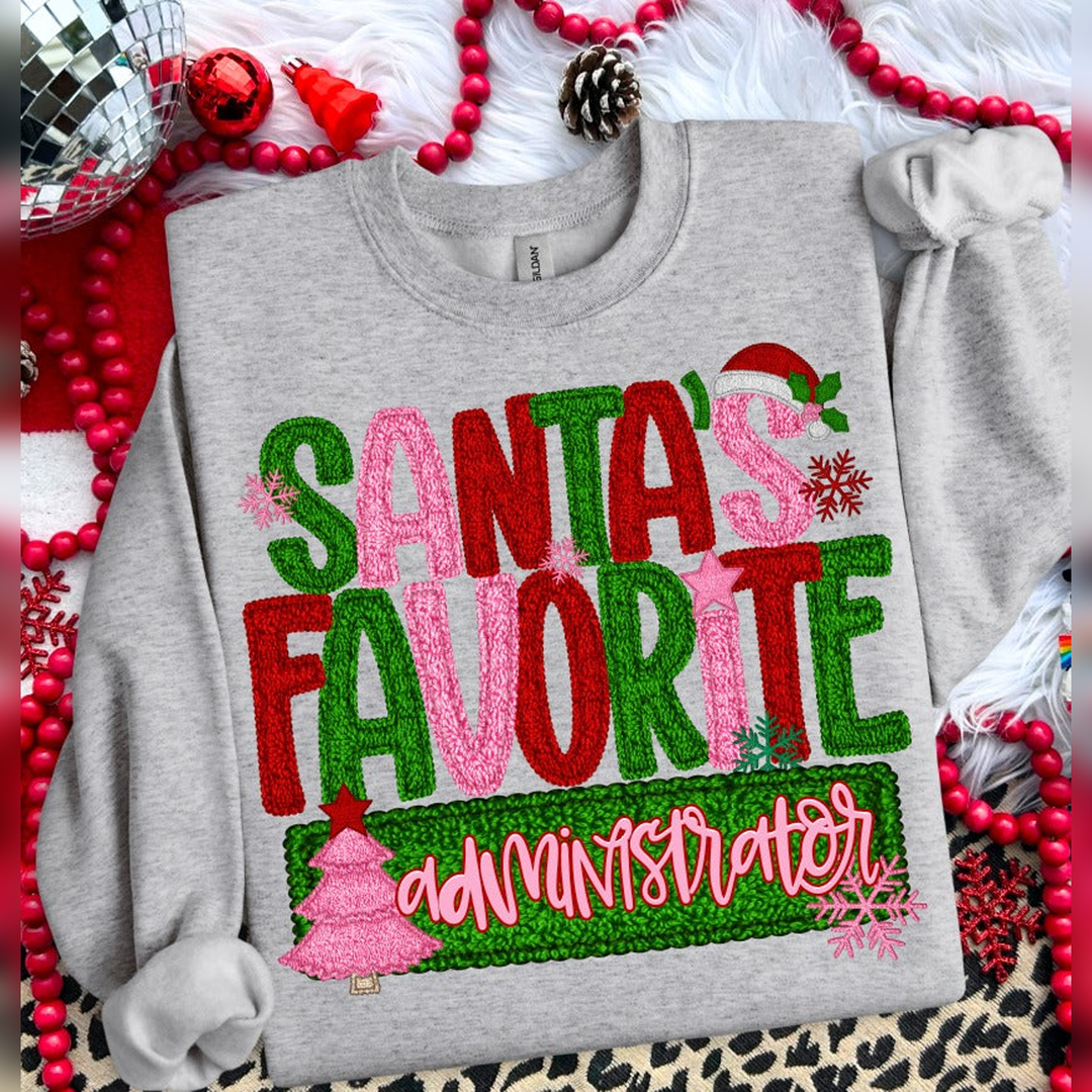 Santa’s Favorite Administrator – DTF Transfer