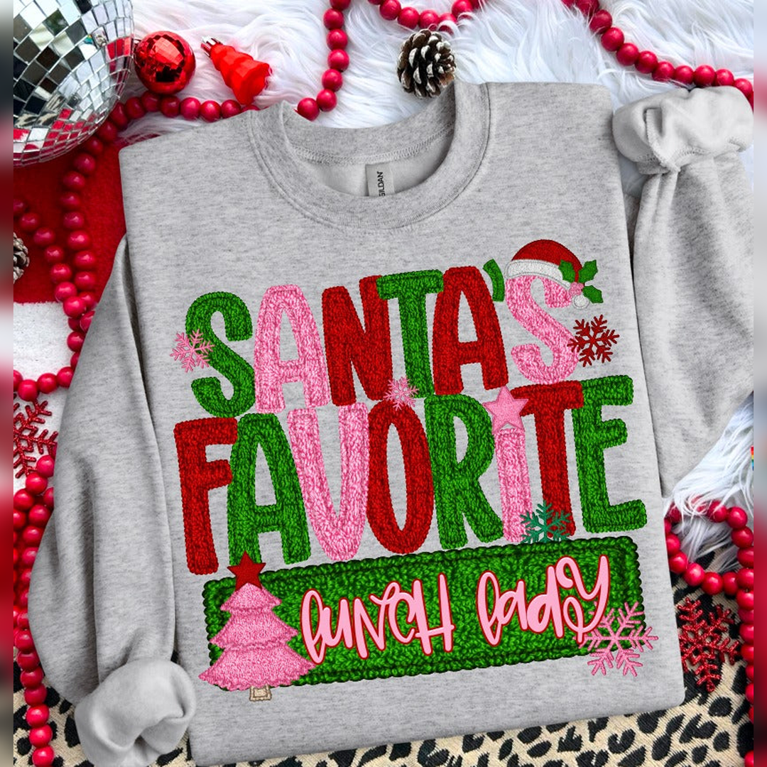 Santa’s Favorite Lunch Lady – DTF Transfer