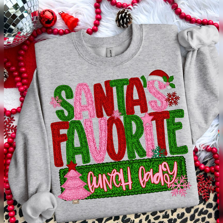 Santa’s Favorite Lunch Lady – DTF Transfer