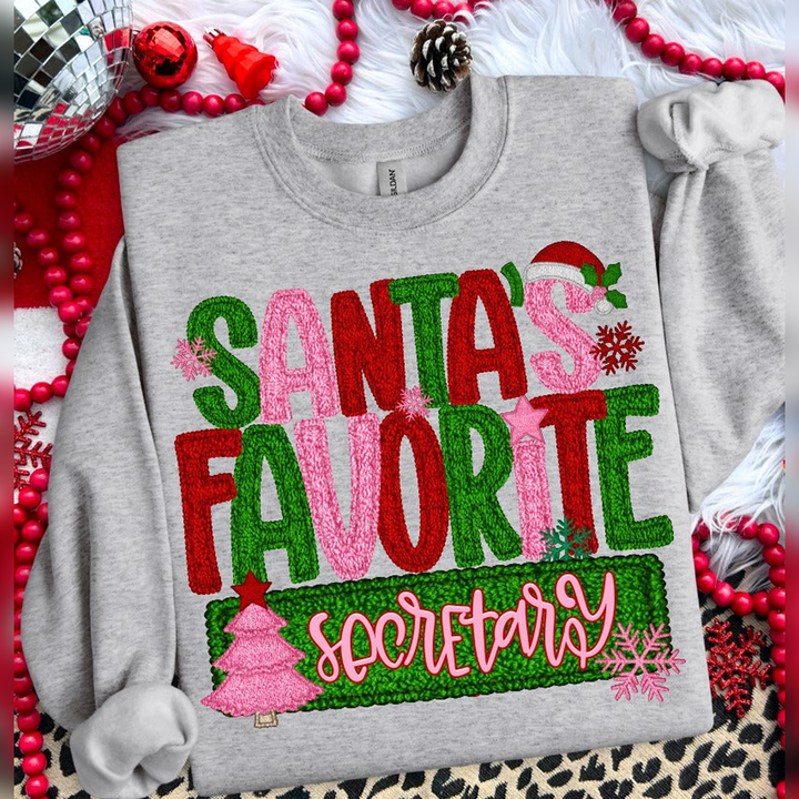 Santa’s Favorite Secretary – DTF Transfer