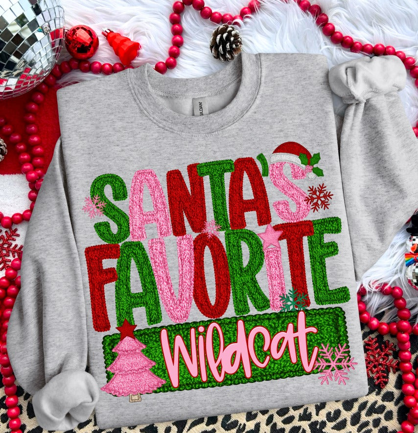 Santa’s Favorite Wildcat DTF transfer design – image 1