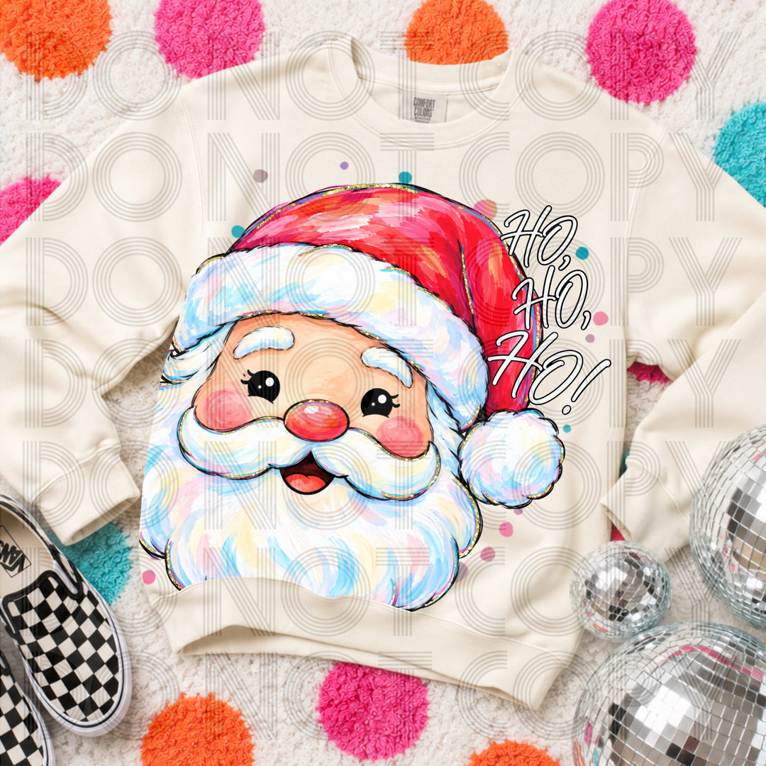 Santa Ho Ho Ho Christmas DTF transfer mockup