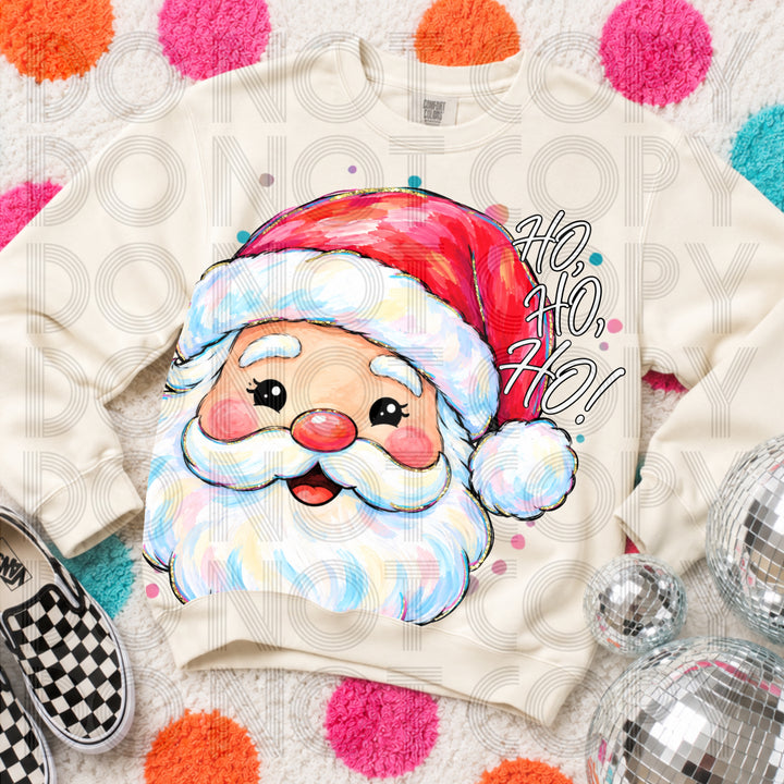 Santa Ho Ho Ho Christmas DTF transfer mockup
