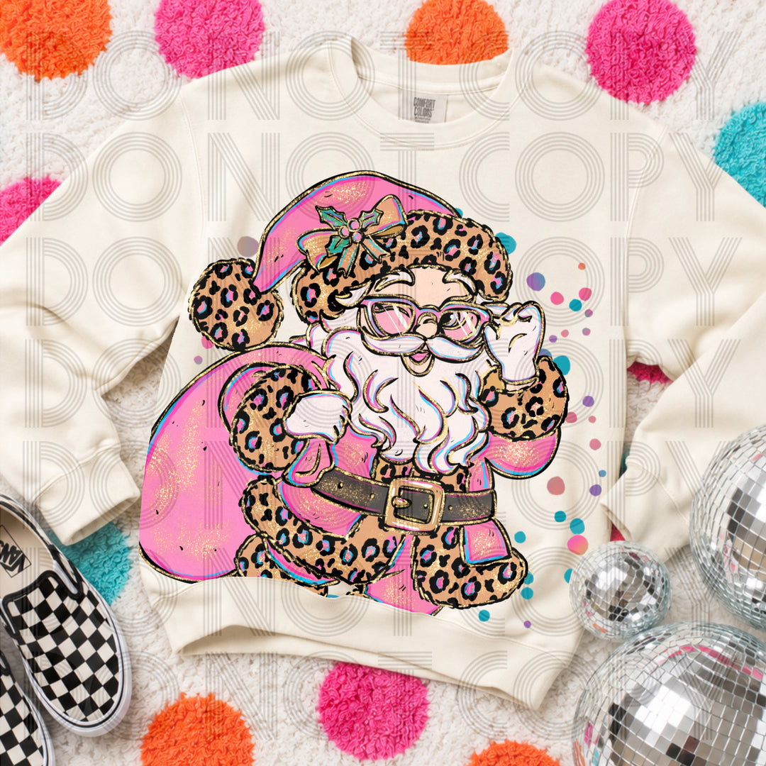 Dear Santa I'd Like a Sugar Daddy No Words Christmas DTF transfer mockup