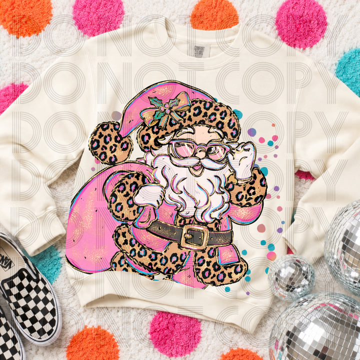 Dear Santa I'd Like a Sugar Daddy No Words Christmas DTF transfer mockup