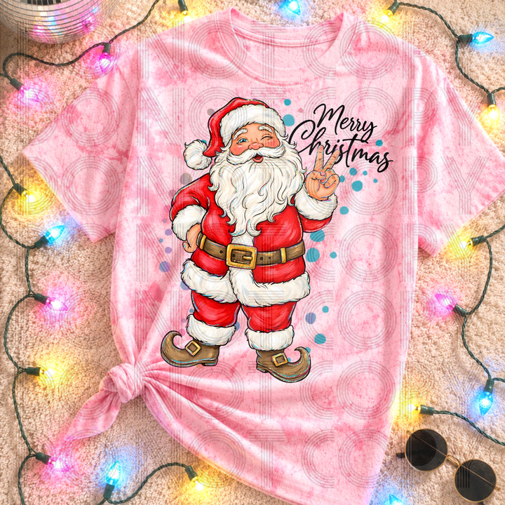 Santa Merry Christmas DTF transfer mockup