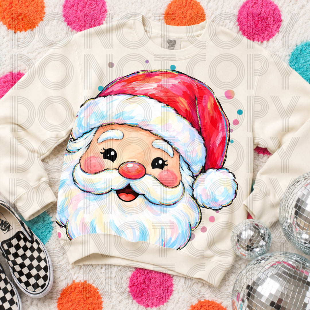 Santa No Words Christmas DTF transfer mockup