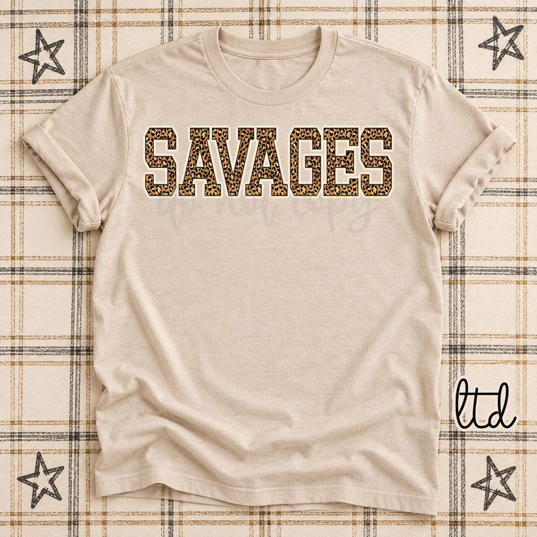 Savages Dark Leopard Mascots DTF transfer