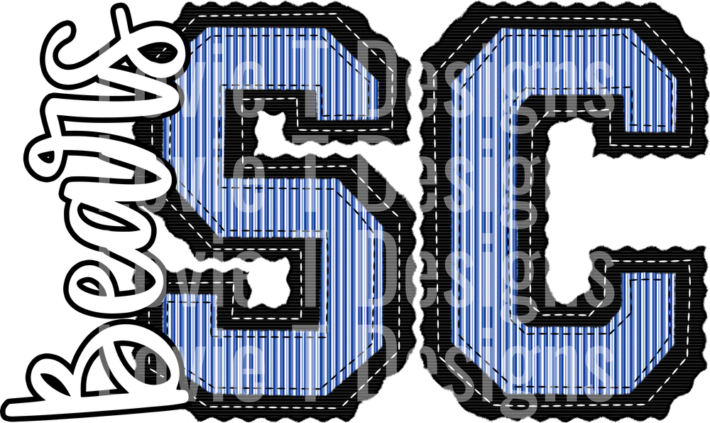 SC BEARS PREPSTER BLACK BASE ROYAL BLUE TOP