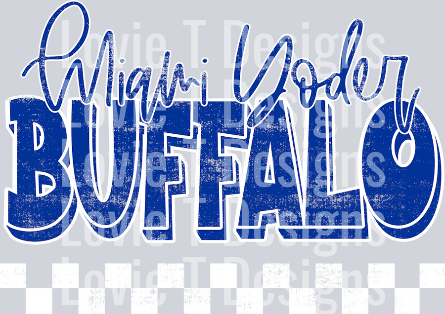 School Spirit Grunge Buffalo Miami Yoder
