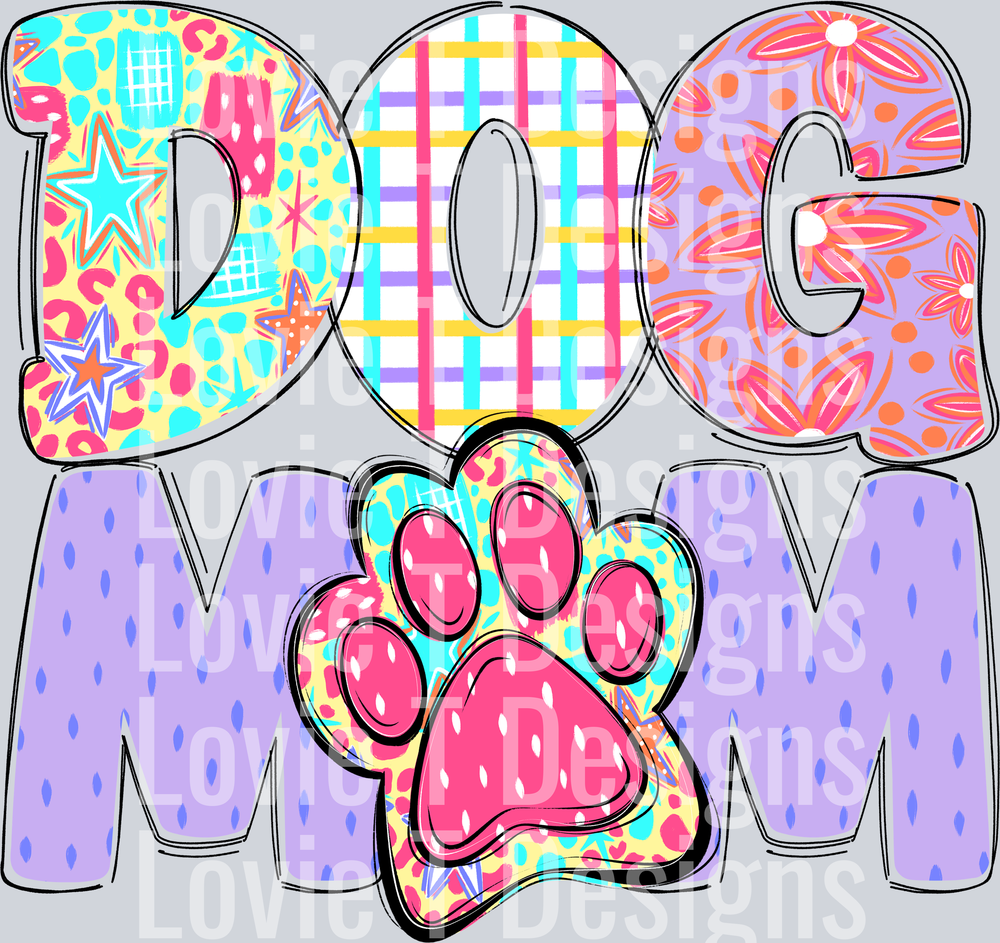 SCRIBBLE BRIGHTS DOG MOM