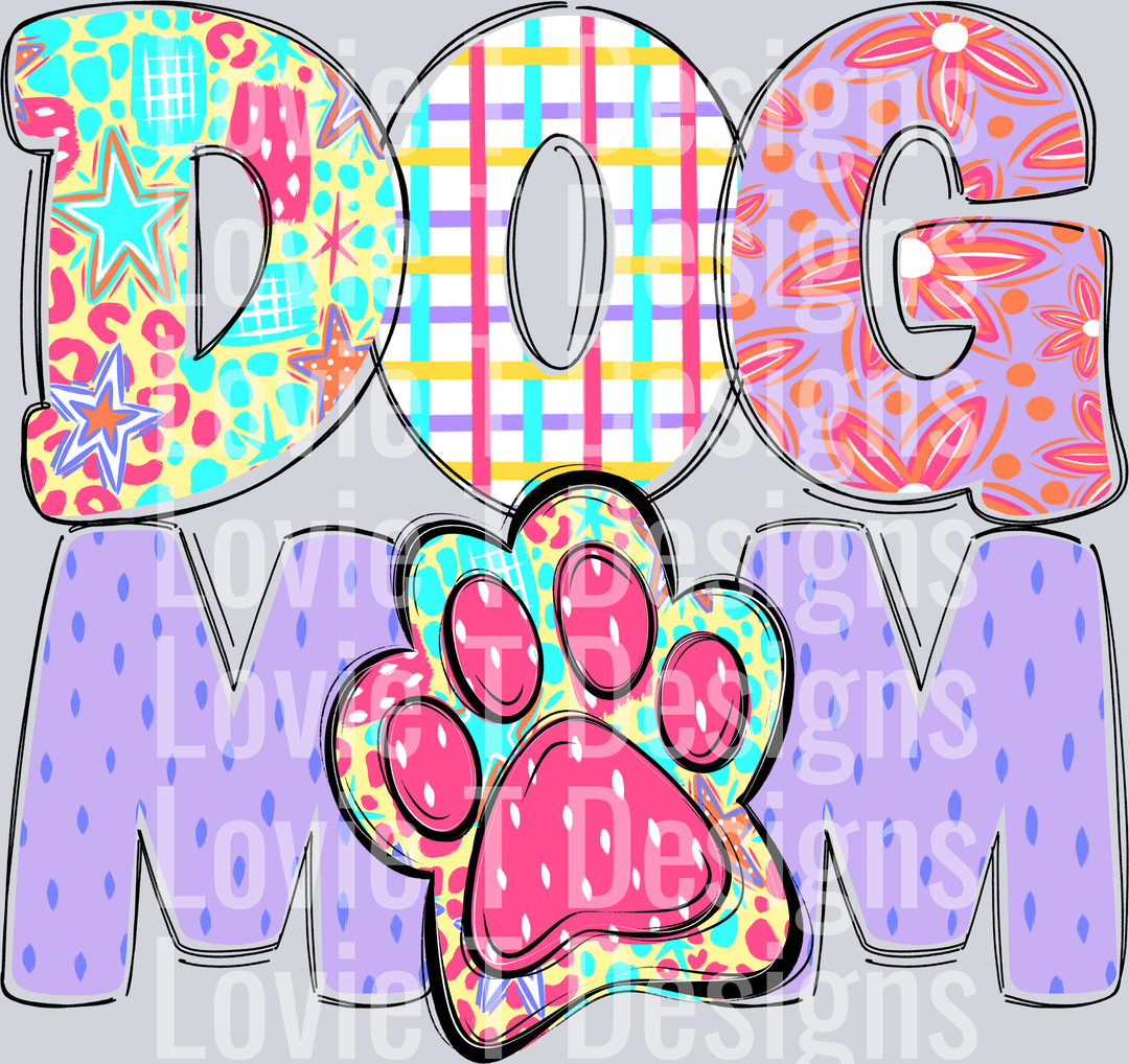 SCRIBBLE BRIGHTS DOG MOM