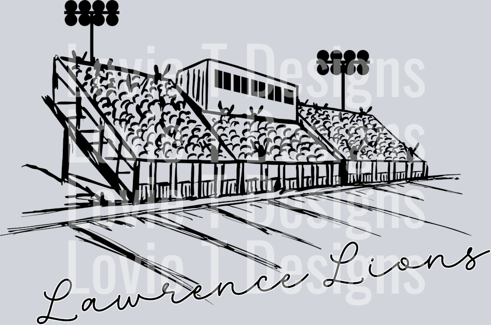 SCRIPT STADIUM LAWRENCE LIONS