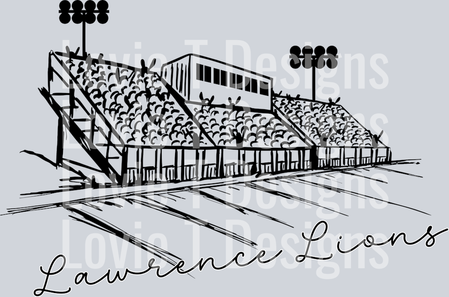 SCRIPT STADIUM LAWRENCE LIONS